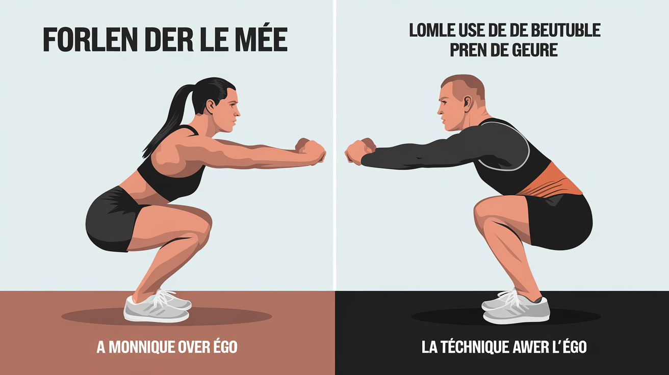 Comparatif squat parfait vs squat raté