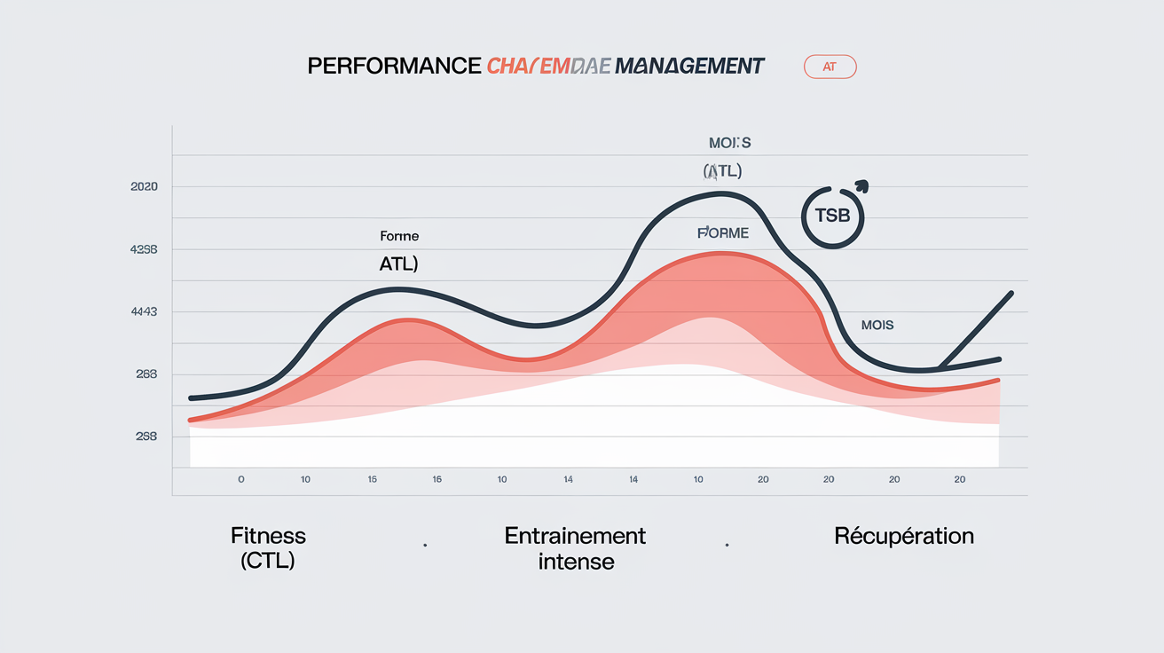 Graphique Performance Management Chart illustrant CTL ATL TSB