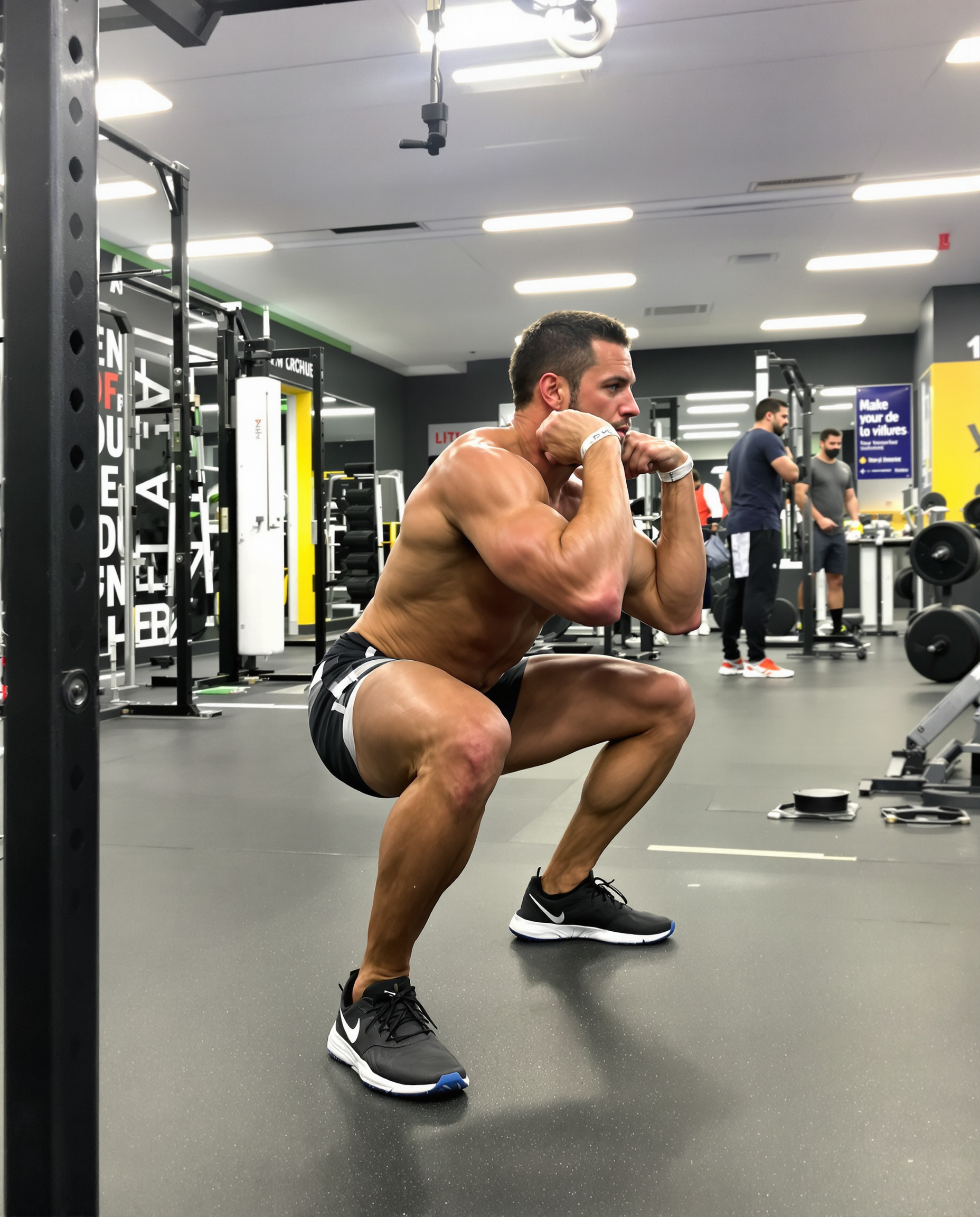 Apprentissage moteur du squat en salle de sport